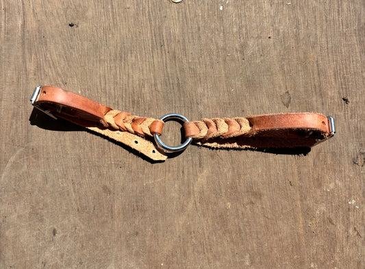 Braided Curb Strap - Hermann Oak Harness Leather