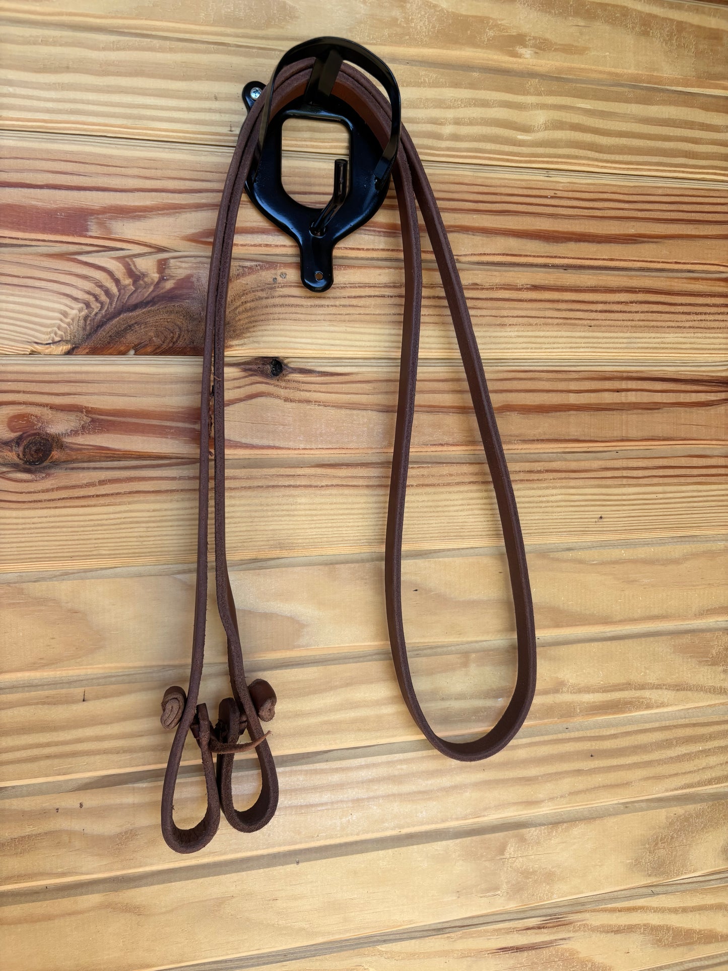 Hot Oiled Quick Attach Barrel Reins - 3/4" Hermann Oak Harness Leather
