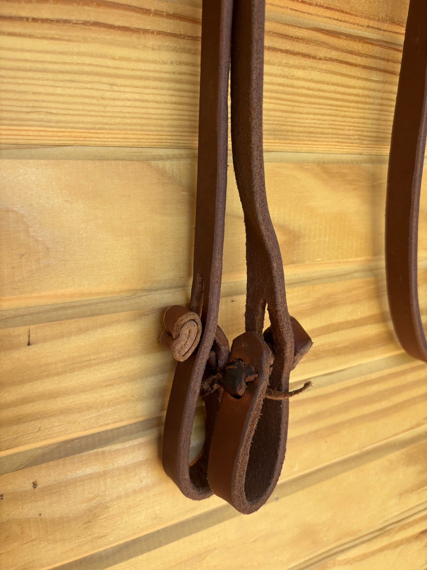 Hot Oiled Quick Attach Barrel Reins - 3/4" Hermann Oak Harness Leather